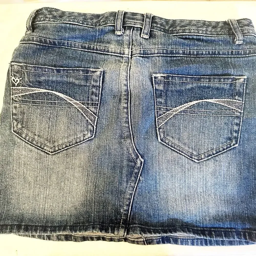 Girls Denim Skort sz 10 Denim Skirt shorts under
